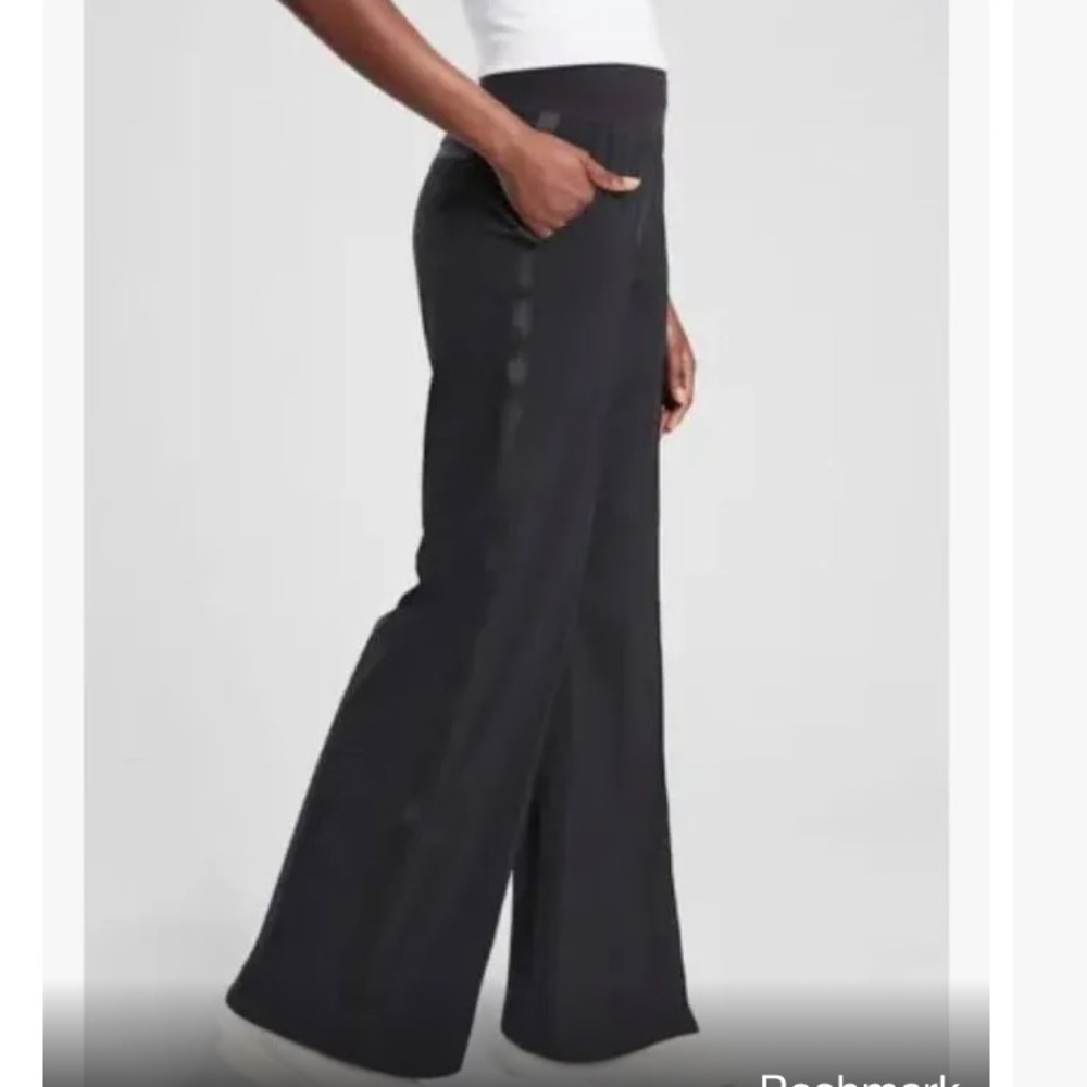Athleta Black Wide-Leg Pants